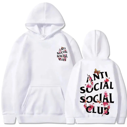 ANTI SOCIAL CLUB Print Hoodie Cool Hoodies For Men Men's Casual Graphic Design Pullover Hooded Sweatshirt With Kangaroo Pocket